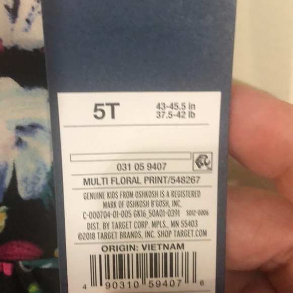 Oshkosh Toddler Girl Multi Floral print dress - Picture 4 of 5